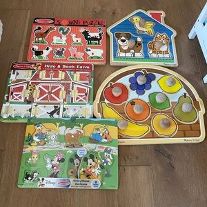 5 Melissa and Doug Puzzles
